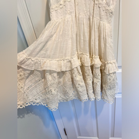 Hemant & Nandita Babydoll Lace Off White Cream Dress XS NWT - Picture 9 of 15
